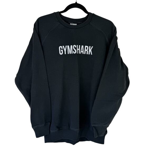 Gymshark Black Pullover Sweatshirt Sz Medium - Picture 2 of 9